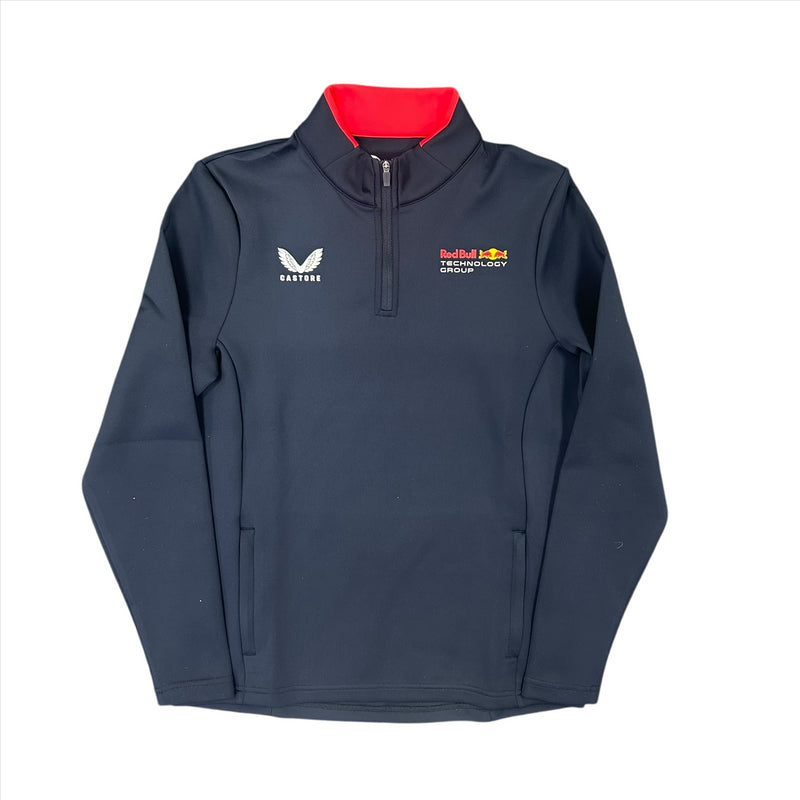 Red Bull Racing Top F1 Castore Navy Factory Quarter Zip Top
