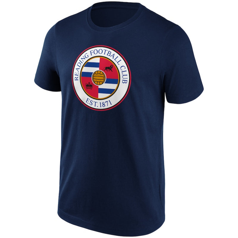 Reading Men's Navy T-Shirt Primary Logo Football Top