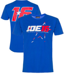 Joe Roberts Men's T-Shirt Top Racers Blue Top