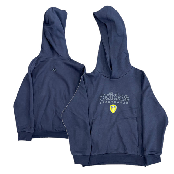 Leeds United Kid's Hoodie adidas Football Navy Hoodie
