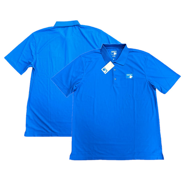 European Tour Polo Shirt Men's Golf Blue Top