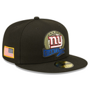 New York Giants Cap NFL Adult New Era Black Fitted Hat