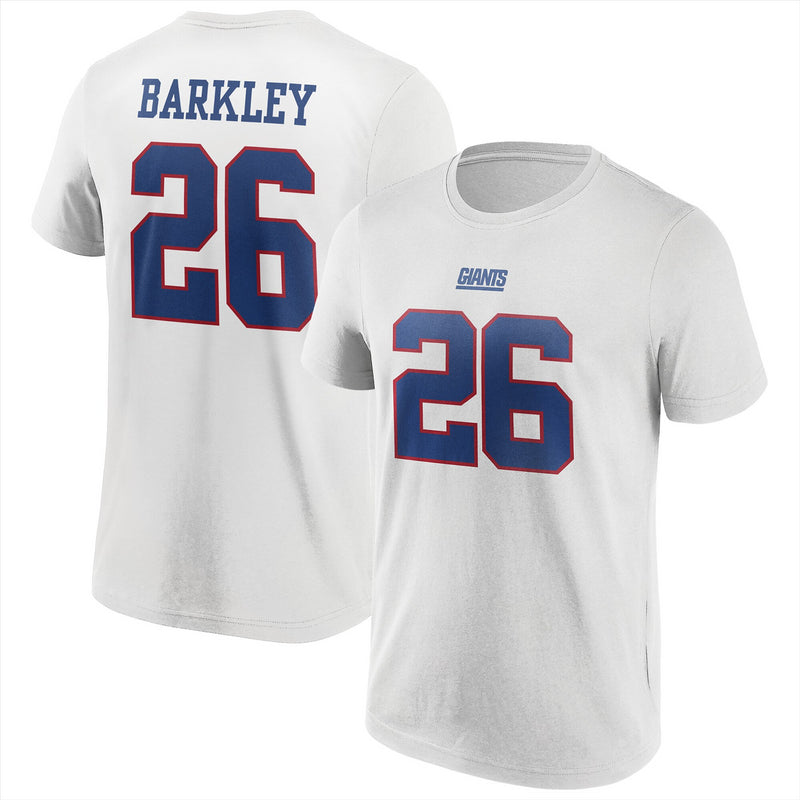 New York Giants T-Shirt Men's NFL N&N Barkley 26 Top