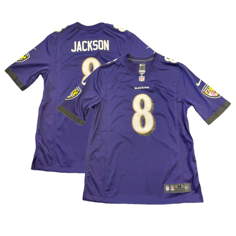 Baltimore Ravens NFL Jersey Men's Nike Home Top - Jackson 8