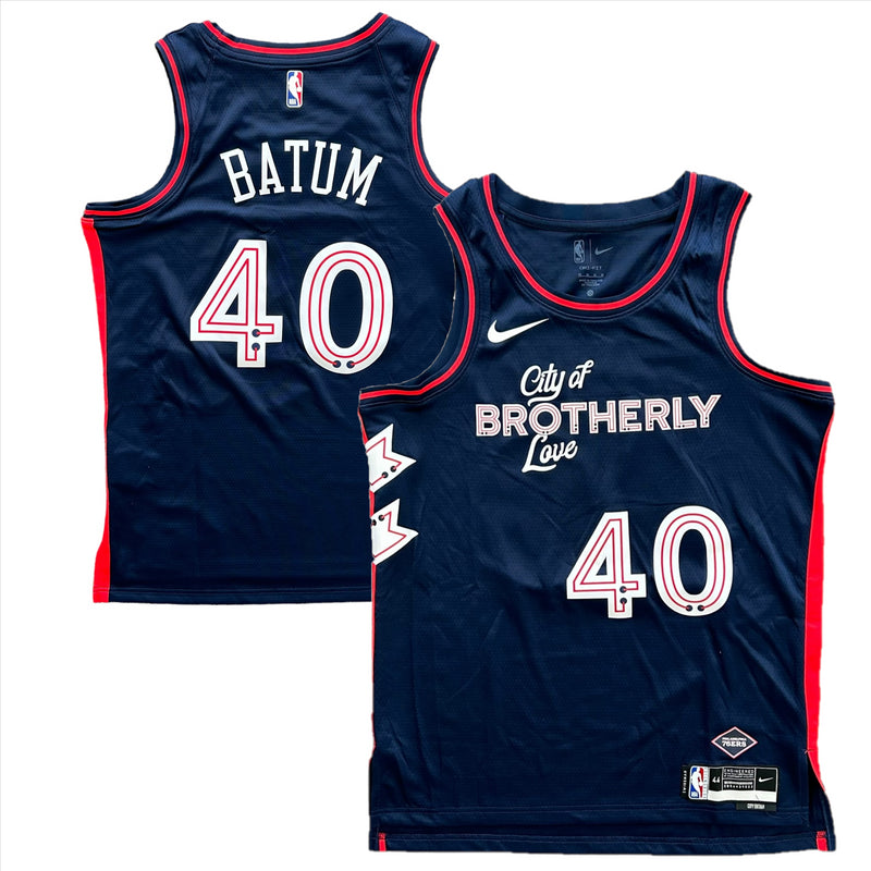 Philadelphia 76ers Men's Jersey NBA Men's Nike City - Batum 40