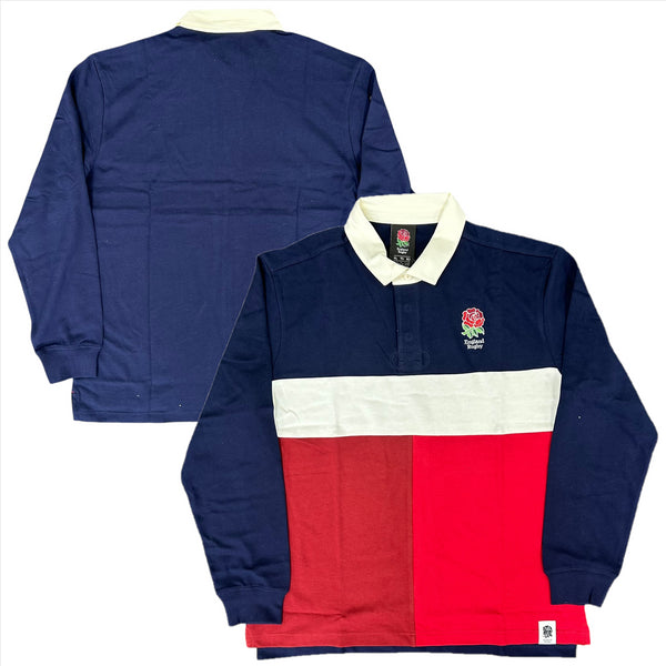 England Rugby Men's Shirt Fanatics Long Sleeve Stripe Top