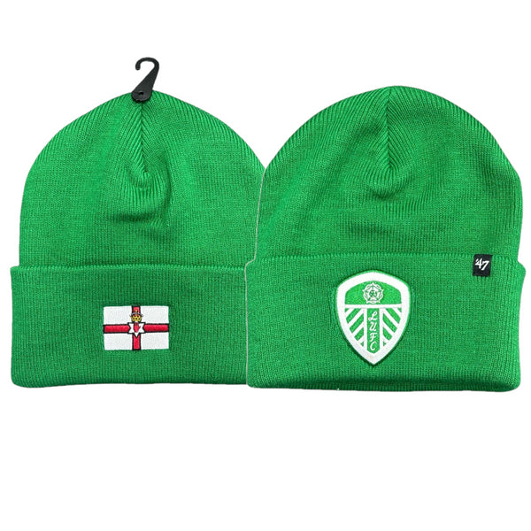 Leeds United Men's Hat 47Brand Football Knitted Beanie
