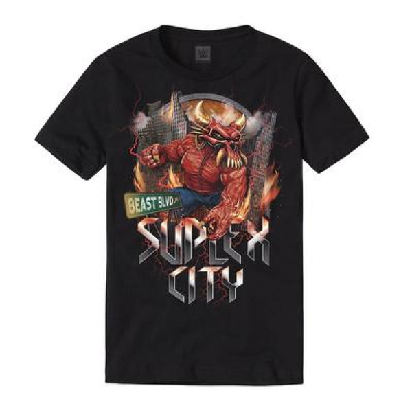 WWE Men's Graphic T-Shirt Brock Lesnar Suplex City Top