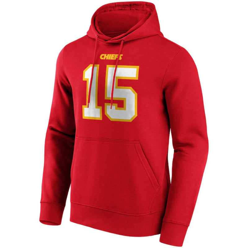 Kansas City Chiefs Hoodie Men's NFL Patrick Mahomes 15 Red Top