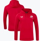 Saracens Rugby Castore Hoodie Men's Training Red Top