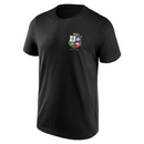 British & Irish Lions T-Shirt Men's Rugby Small Crest Black Top