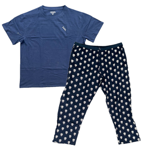 Leeds United Men's Pyjamas Football Crest Print Script Set