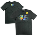 Valentino Rossi MotoGP T-Shirt Men's Black VR46 Moon Top