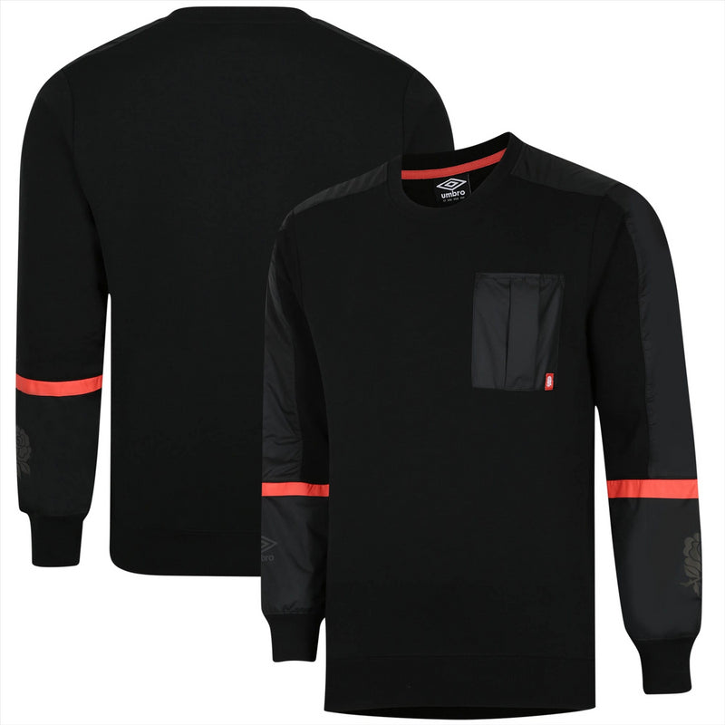 England Rugby Men's Sweatshirt RFU Icon II Contrast Sweatshirt