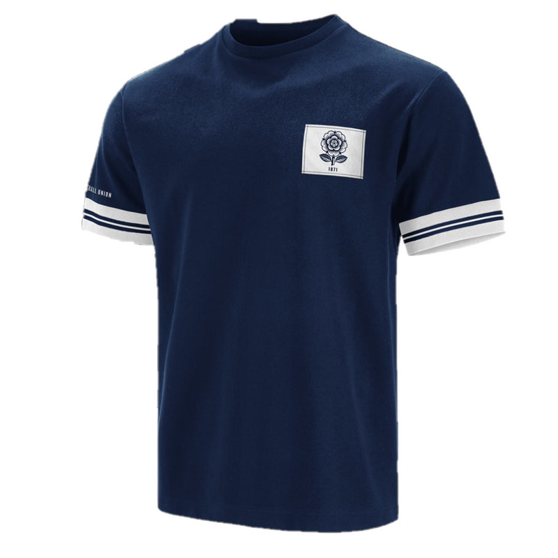 England Rugby Men's T-Shirt Navy Premium Ringer Top