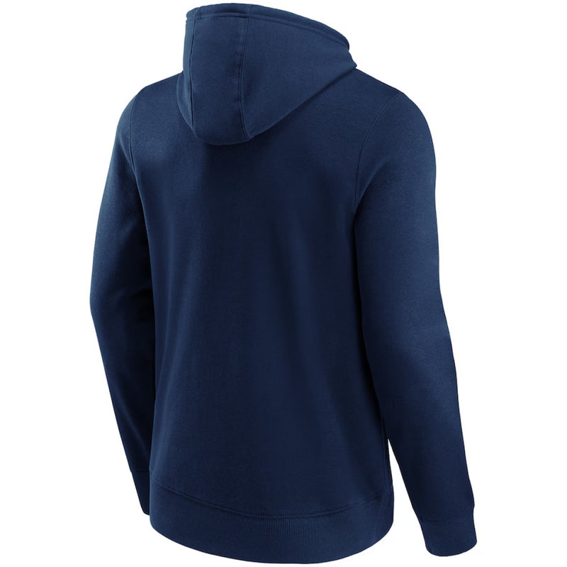 Seattle Seahawks NFL Hoodie Men's Angle Façade Graphic Navy Top