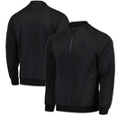 Hibernian Men's Football Jacket Black Mono Track Jacket