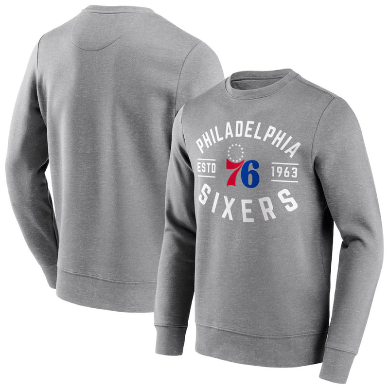 Philadelphia 76ers NBA Sweatshirt Men's True Classic Grey Top
