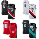 Portland Trail Blazers Jersey Men's Nike Top