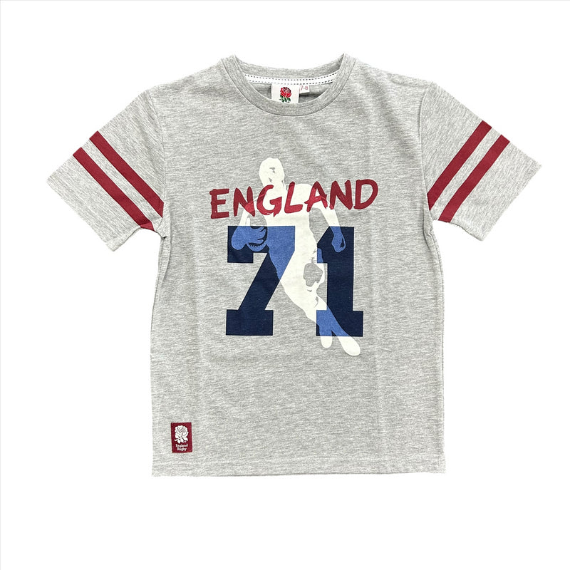 England Rugby Kid's T-Shirt Grey 71 Graphic T-Shirt