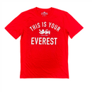 British & Irish Lions T-Shirt Men's Rugby Red Everest Top