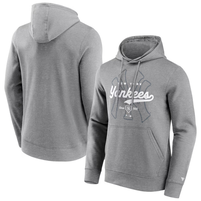 New York Yankees Hoodie Men's MLB Legacy Stitch Graphic Top