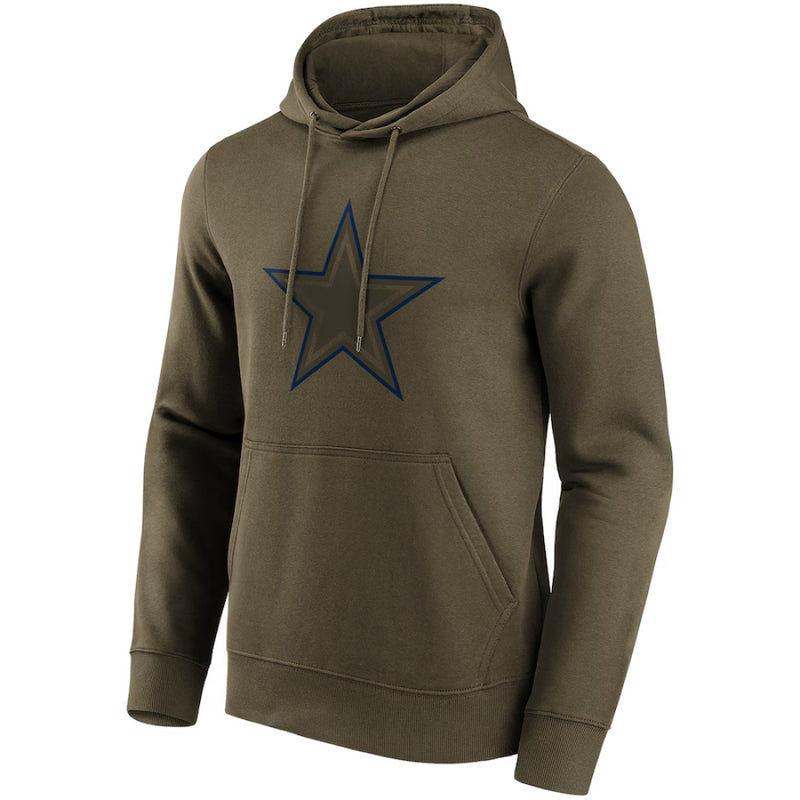 Dallas Cowboys Men's Hoodie NFL Khaki Pop Graphic Hoodie
