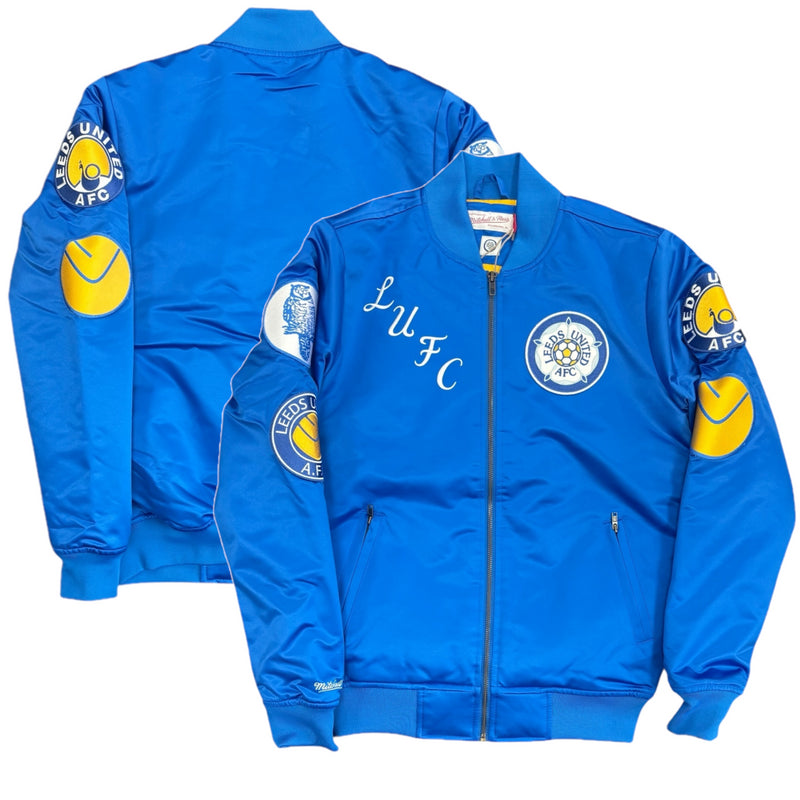 Leeds United Men's Jacket Mitchell & Ness Bomber Jacket