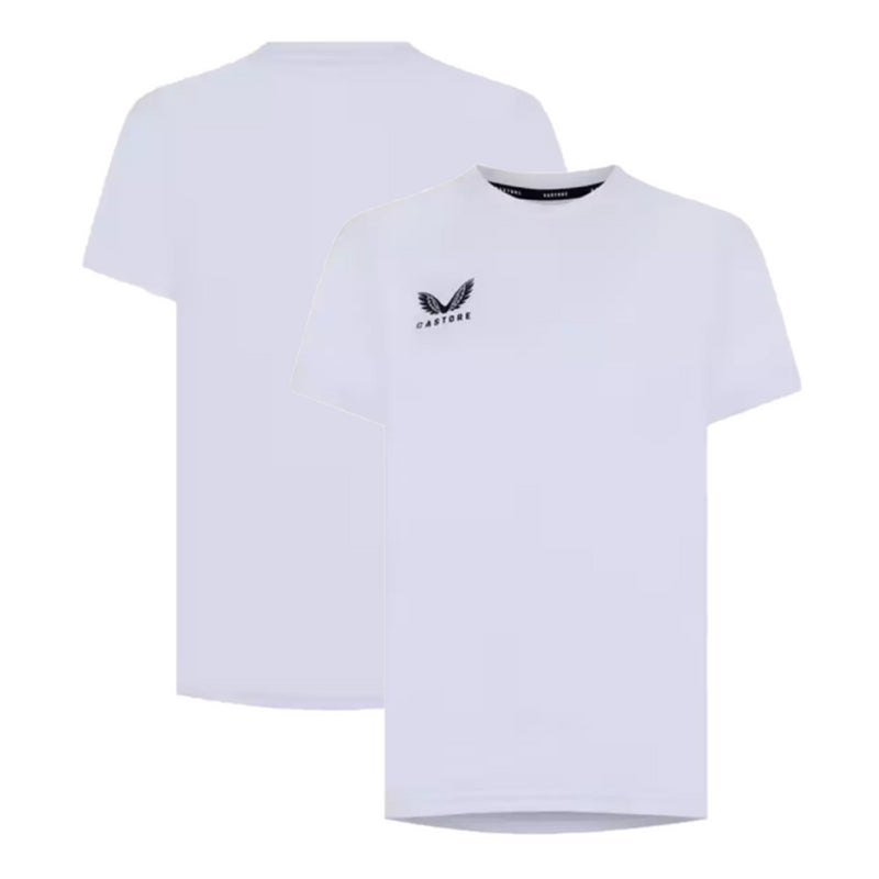 Castore Sportswear Kid's T-Shirt S/S Training White Logo Top