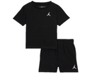 Jordan Kid's 2 Piece Set Brooklyn Black Shorts & SS Tee