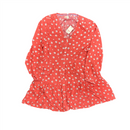 White Stuff Women's Dress Coral Long Sleeve Dress Top