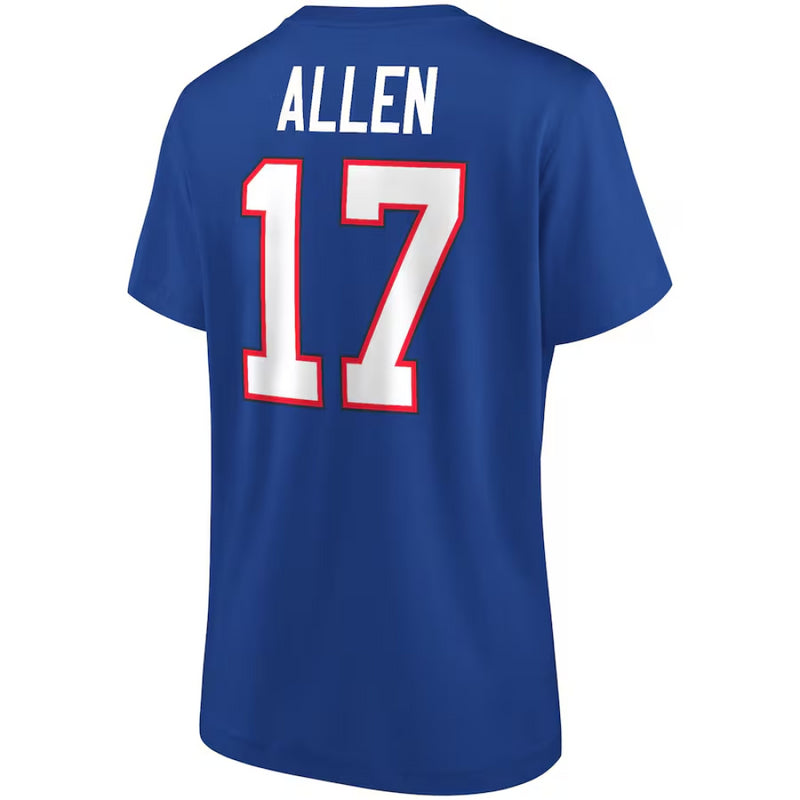 Buffalo Bills Women's T-Shirt NFL Allen Name & Number T-Shirt