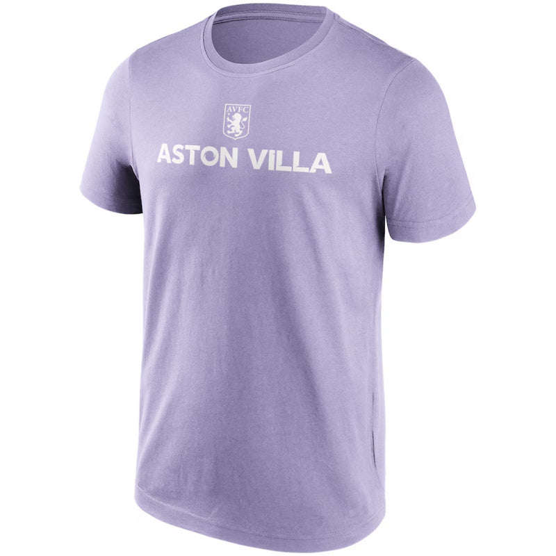 Aston Villa Men's T-Shirts Football Graphic Purple Wordmark Top