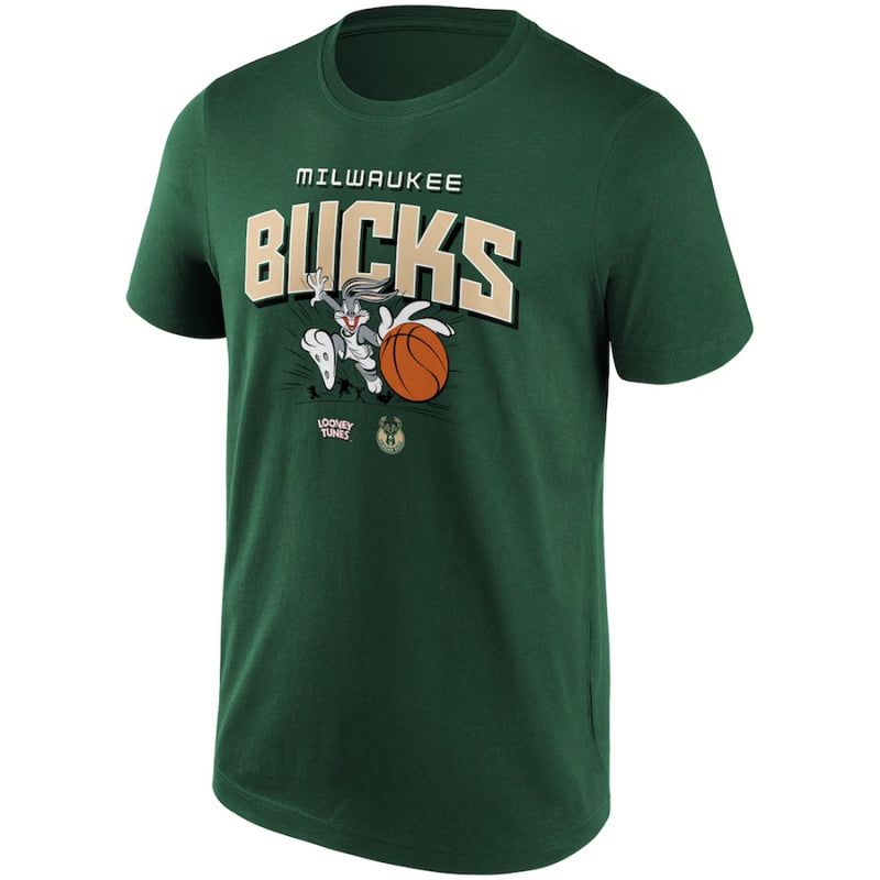 Milwaukee Bucks Men's T-Shirt NBA Looney Tunes Bugs Bunny T-Shirt