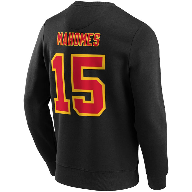 Kansas City Chiefs Sweatshirt Men's NFL Patrick Mahomes 15 Top