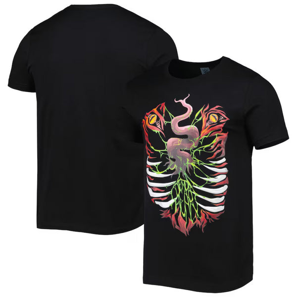 WWE Men's Black T-Shirt Finn Balor Demon King Graphic Top
