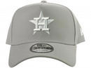 Houston Astros Cap Adult New Era MLB Baseball A-Frame Grey Hat - New