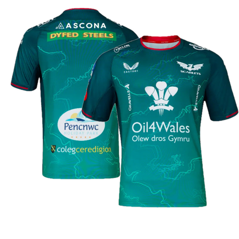 Scarlets Men's Rugby Shirt Castore Away Jersey