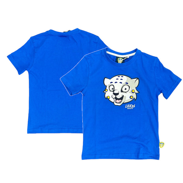 Leeds United Kid's T-Shirt Football Blue Lucas Top