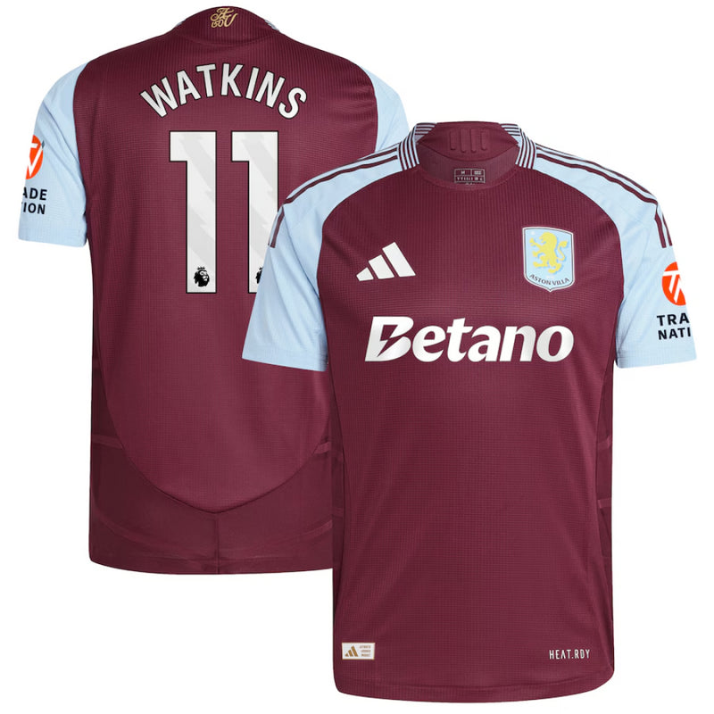 Aston Villa Football Shirt Men's adidas Home Pro Top - Watkins