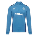 Rangers Football 1/4 Zip Men's Castore Training Midlayer Top