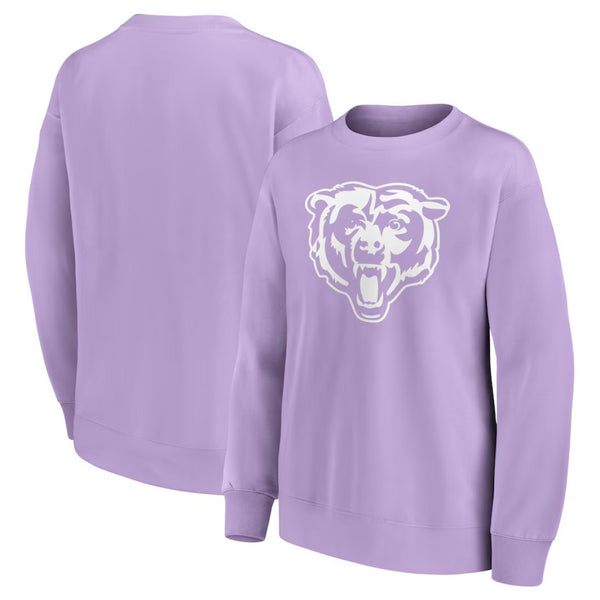 Chicago Bears Lilac Sweatshirt Women's NFL Mono Logo Top