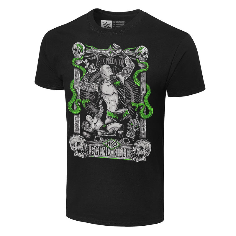 Randy Orton Men's T-Shirt WWE Killer Portrait Black Graphic Top