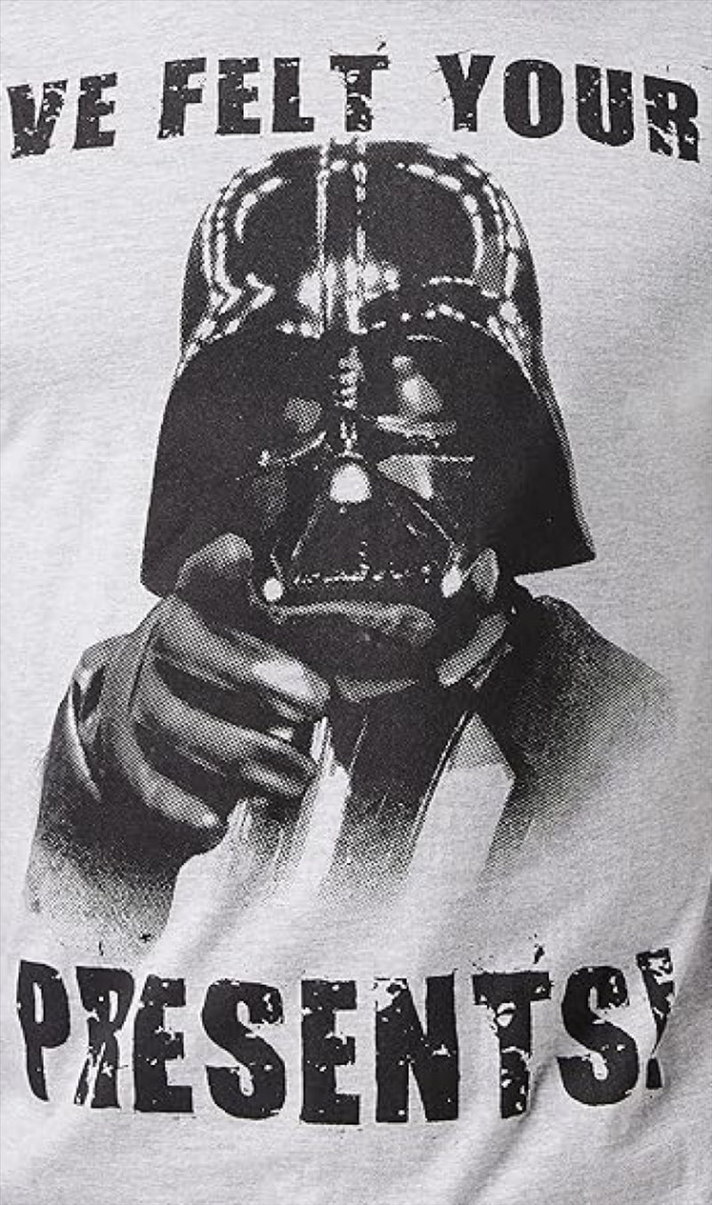 Star Wars Men's T-Shirt Darth Vader I've Felt Your Presents Top