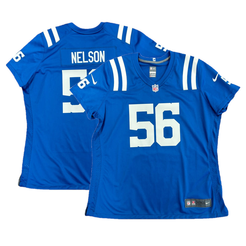 Indianapolis Colts NFL Jersey Nike Women's Home Top - Nelson 56