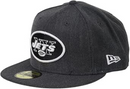 New York Jets NFL Cap New Era Grey Logo Fitted Hat