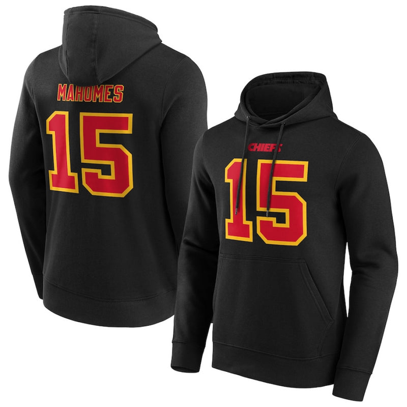 Kansas City Chiefs Hoodie Men's NFL Patrick Mahomes 15 Top