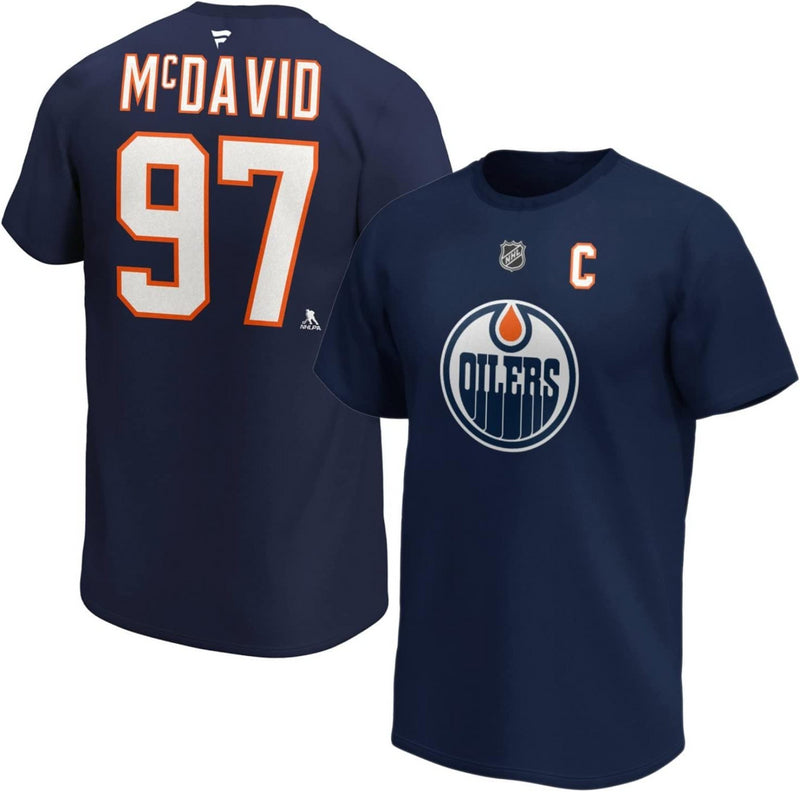 Edmonton Oilers NHL T-Shirt Men's Ice Hockey Fanatics Top