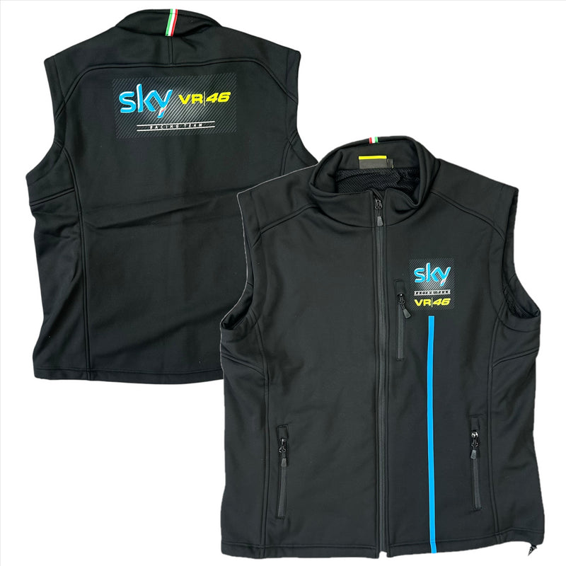 Team Sky Men's Gilet MotoGP Black Racing Jacket Gilet