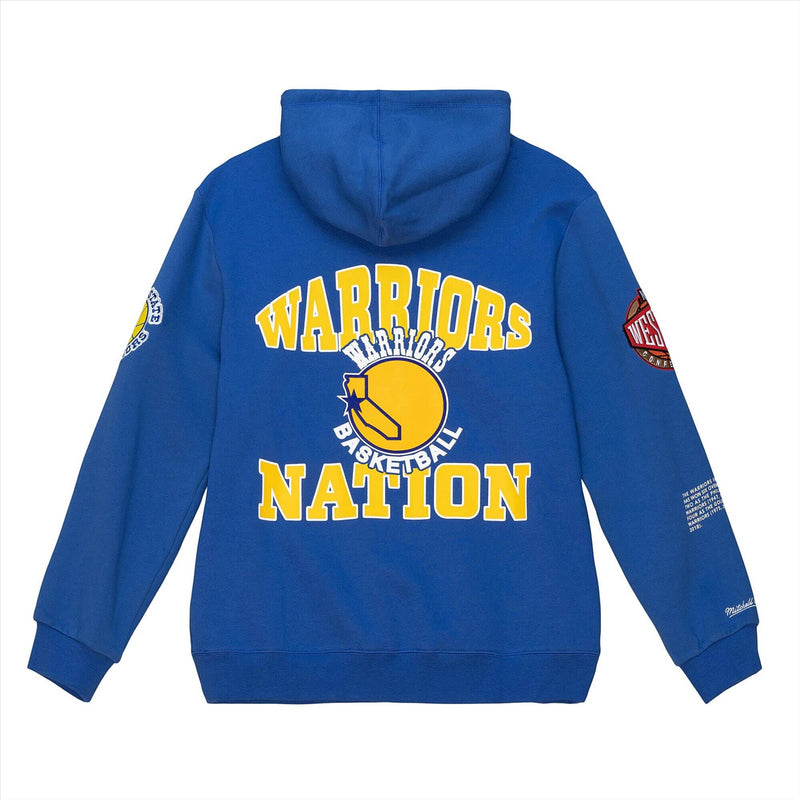 Golden State Warriors Hoodie Men's NBA Mitchell & Ness Retro Top